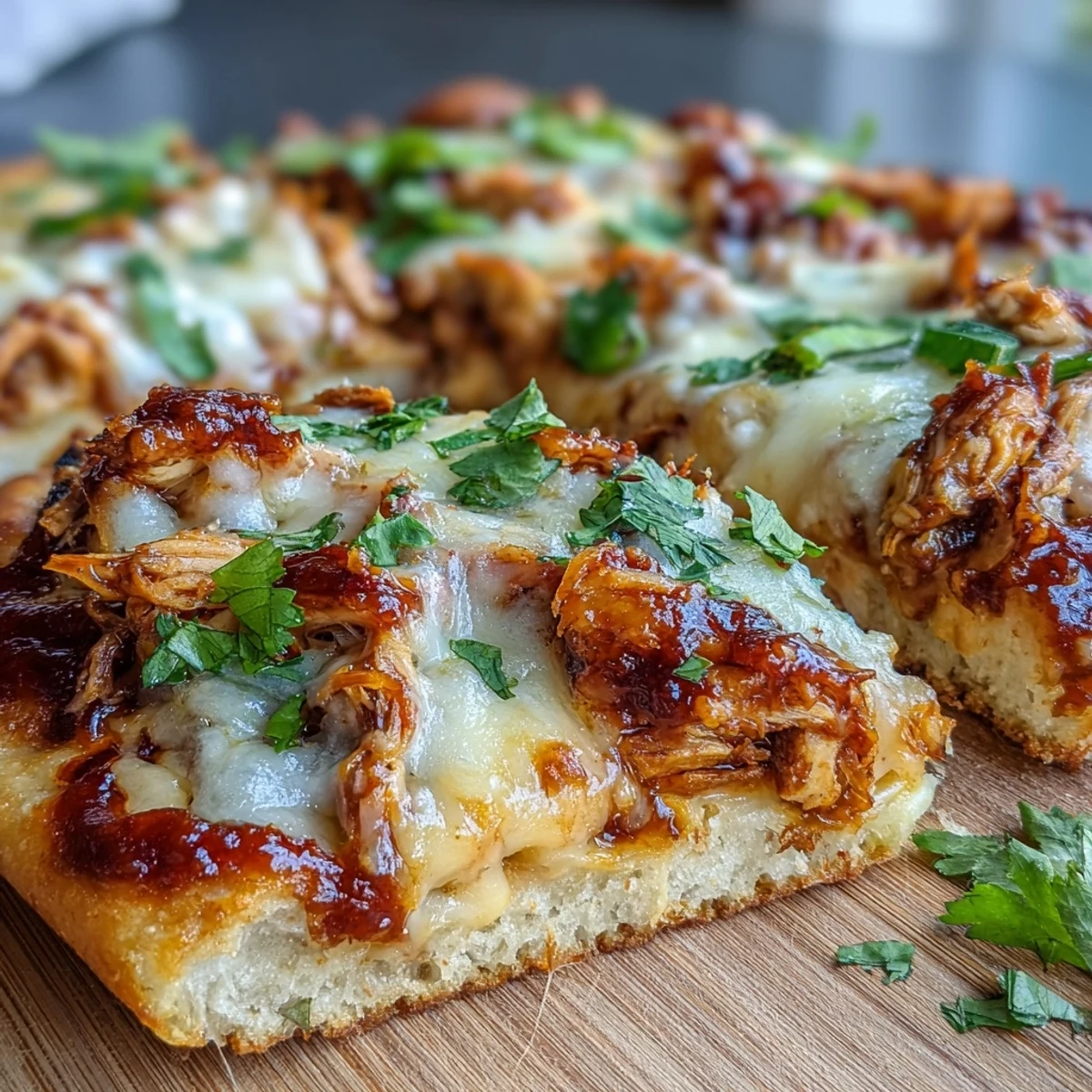 Golden-brown Garlic Naan Chicken Enchilada Pizzas topped with melted cheddar cheese and spicy jalapeños, served on a rustic wooden table.