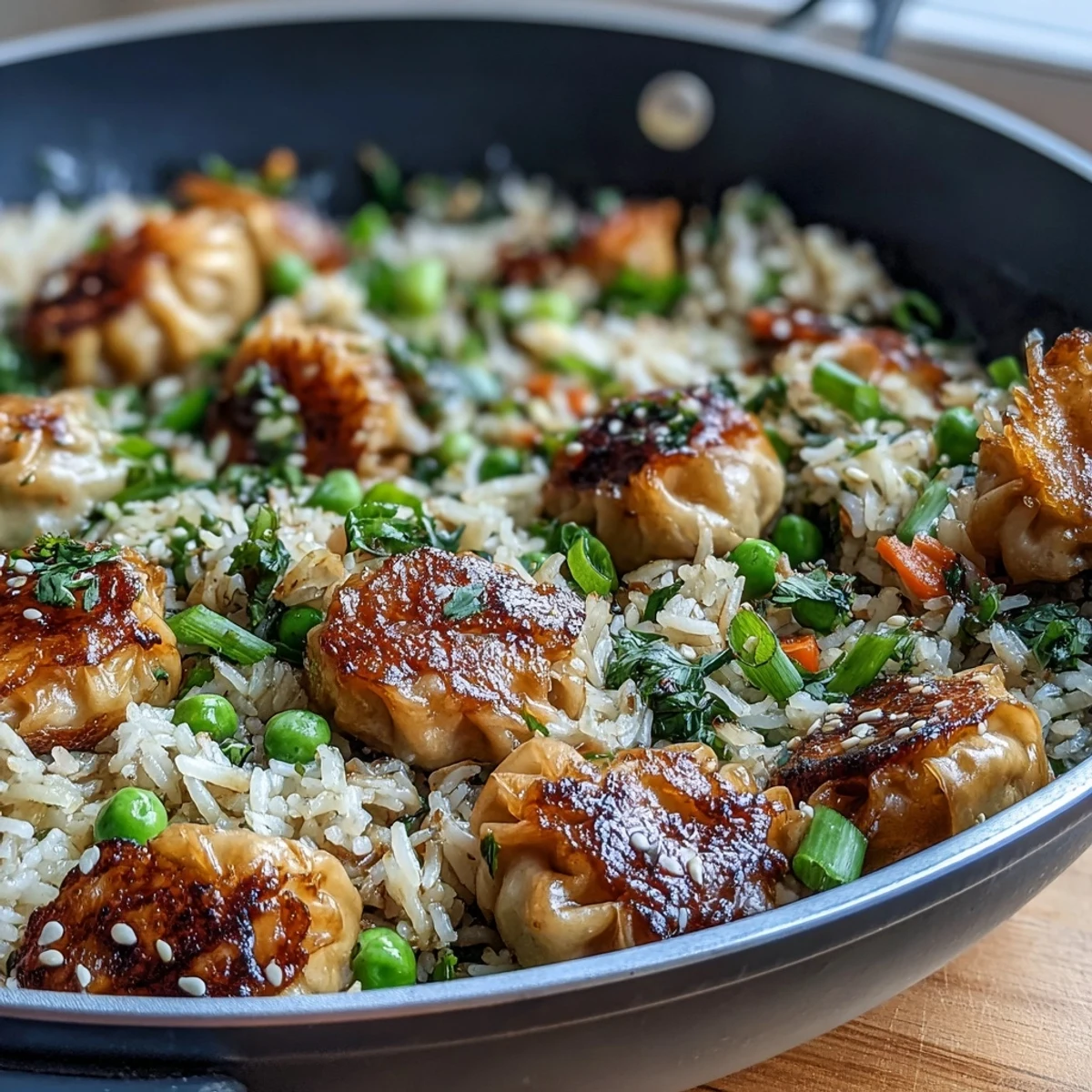 Crispy, savory Trader Joe's Dumpling Fried Rice