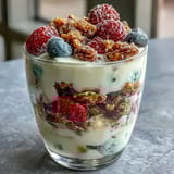 Individual Soccer Team Snack Cups with Fruit and Granola, topped with mini chocolate chips and decorated with soccer ball toppers, perfect for game day.
