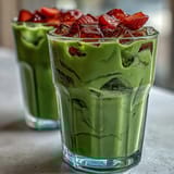 Strawberry Matcha Oat Latte