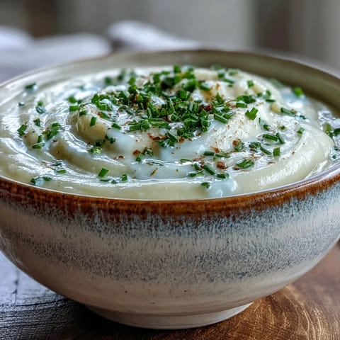 A velvety bowl of Creamy Celery Root Bisque with crusty bread for dipping alongside. 