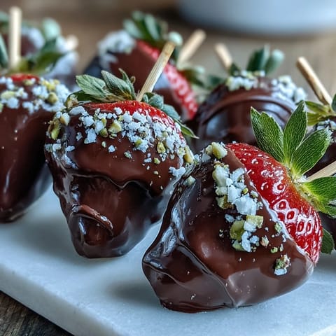 1. A beautiful edible Valentine strawberry bouquet with chocolate-dipped berries arranged in a vase for a romantic gift.  