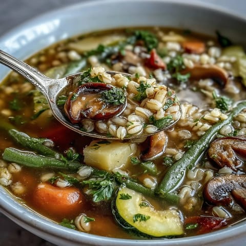 Rustic Vegetable Barley Soup