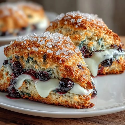 Sourdough Discard Blueberry Scones