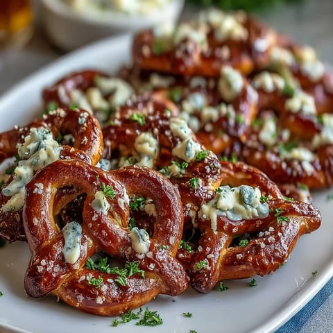 Festive St. Patricks Day shamrock pretzel bites with creamy white chocolate and green sprinkles on a baking tray.