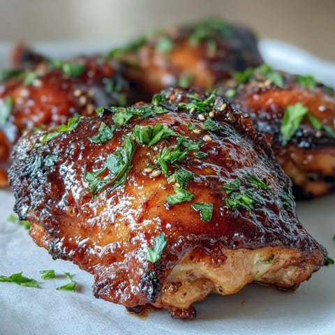 Honey Garlic Chicken Thighs