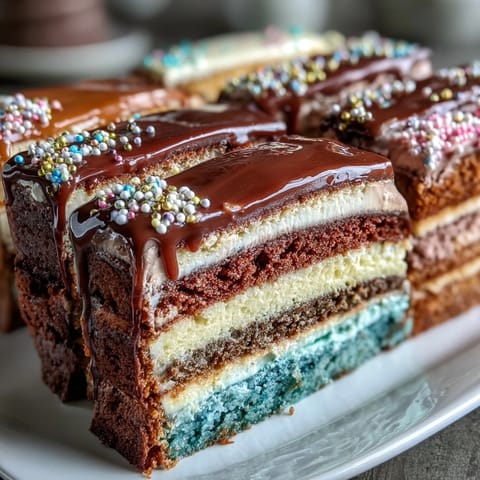 High School Ombre Layer Cake