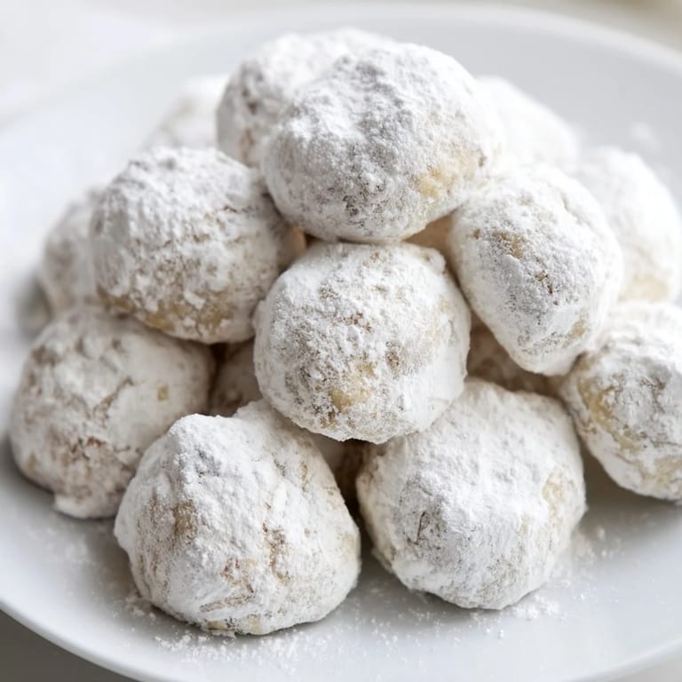 Imagine a bite of these classic Mexican Wedding Cookies: rich, pecan-studded shortbread, coated in sweet powder.