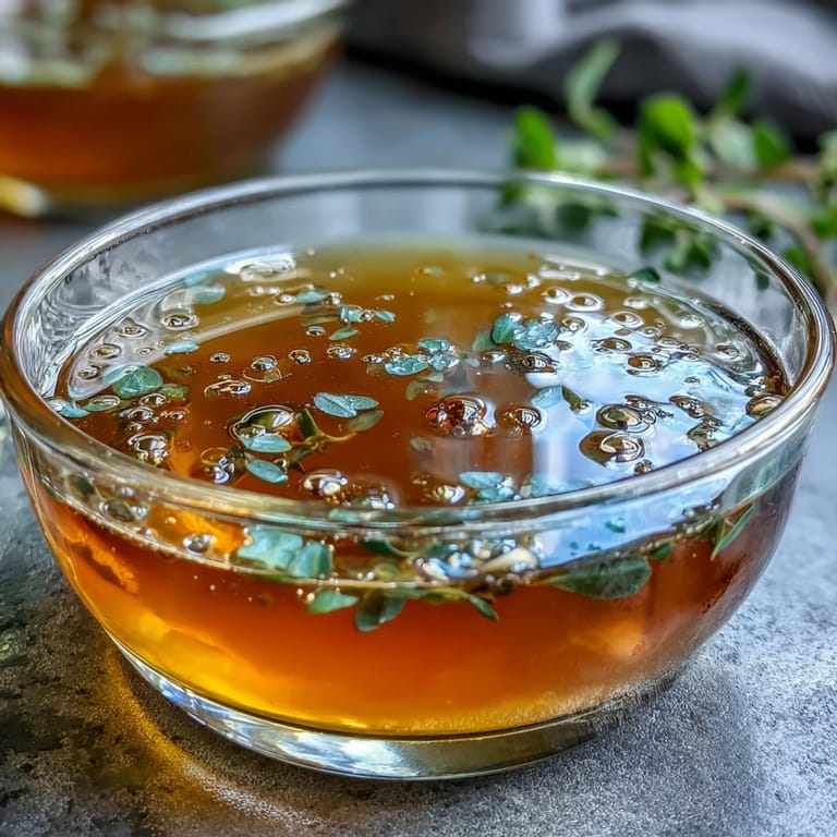 Clear jars of cooled Vegetable Broth From Scraps ready for the fridge, perfect for soups or sipping.