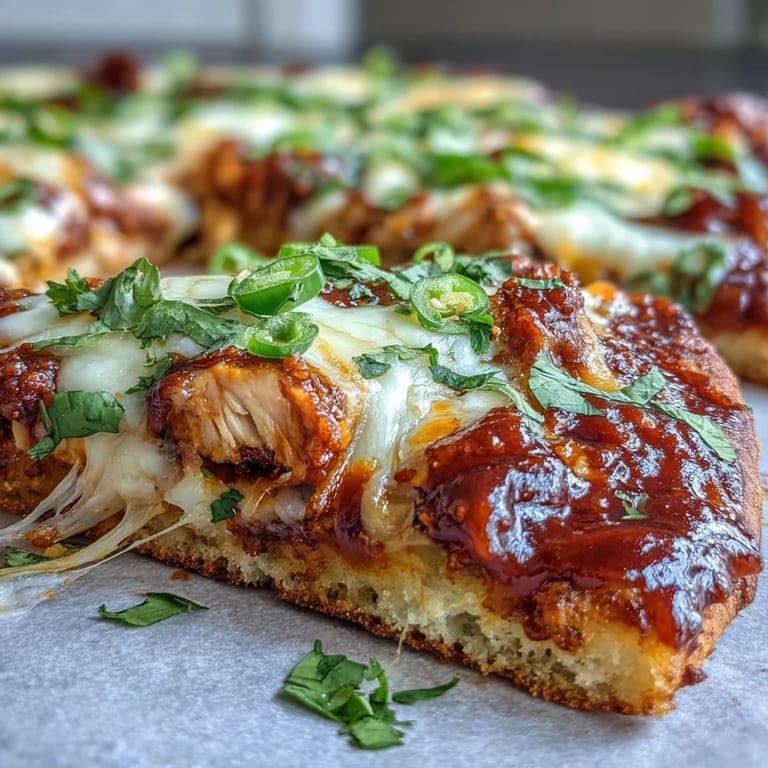 Golden edges of garlic naan cradle tangy enchilada sauce and juicy shredded chicken for a fusion meal. 