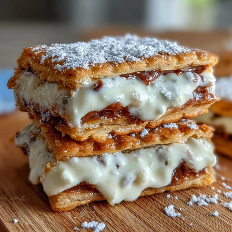 Creamy vanilla filling between two delicate milk cookies, inspired by Cookie Run Kingdom.