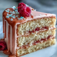 An elegant rosé velvet cake with shimmering gold drip, perfect for celebrations.